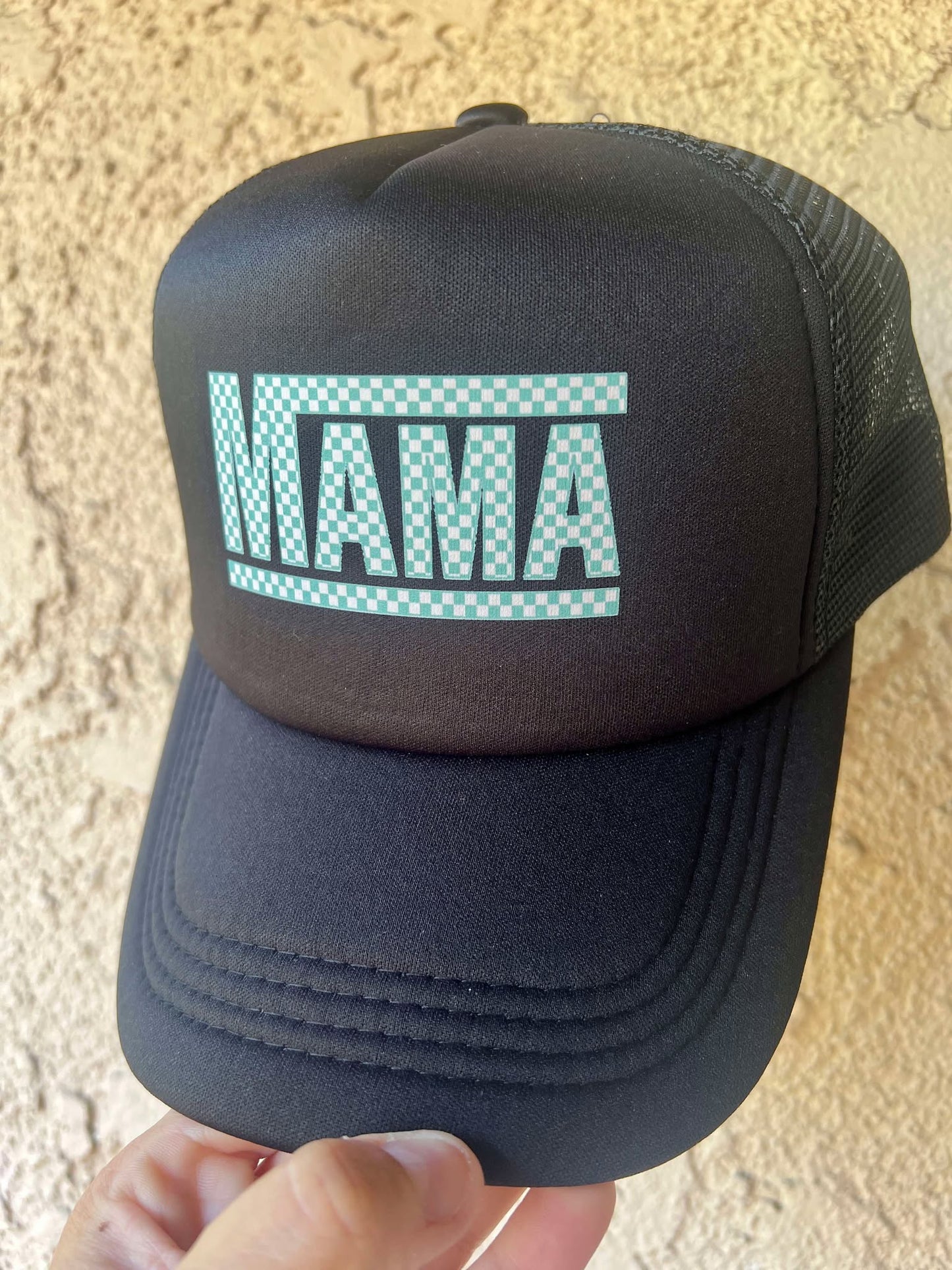 Black MAMA Trucker Hat