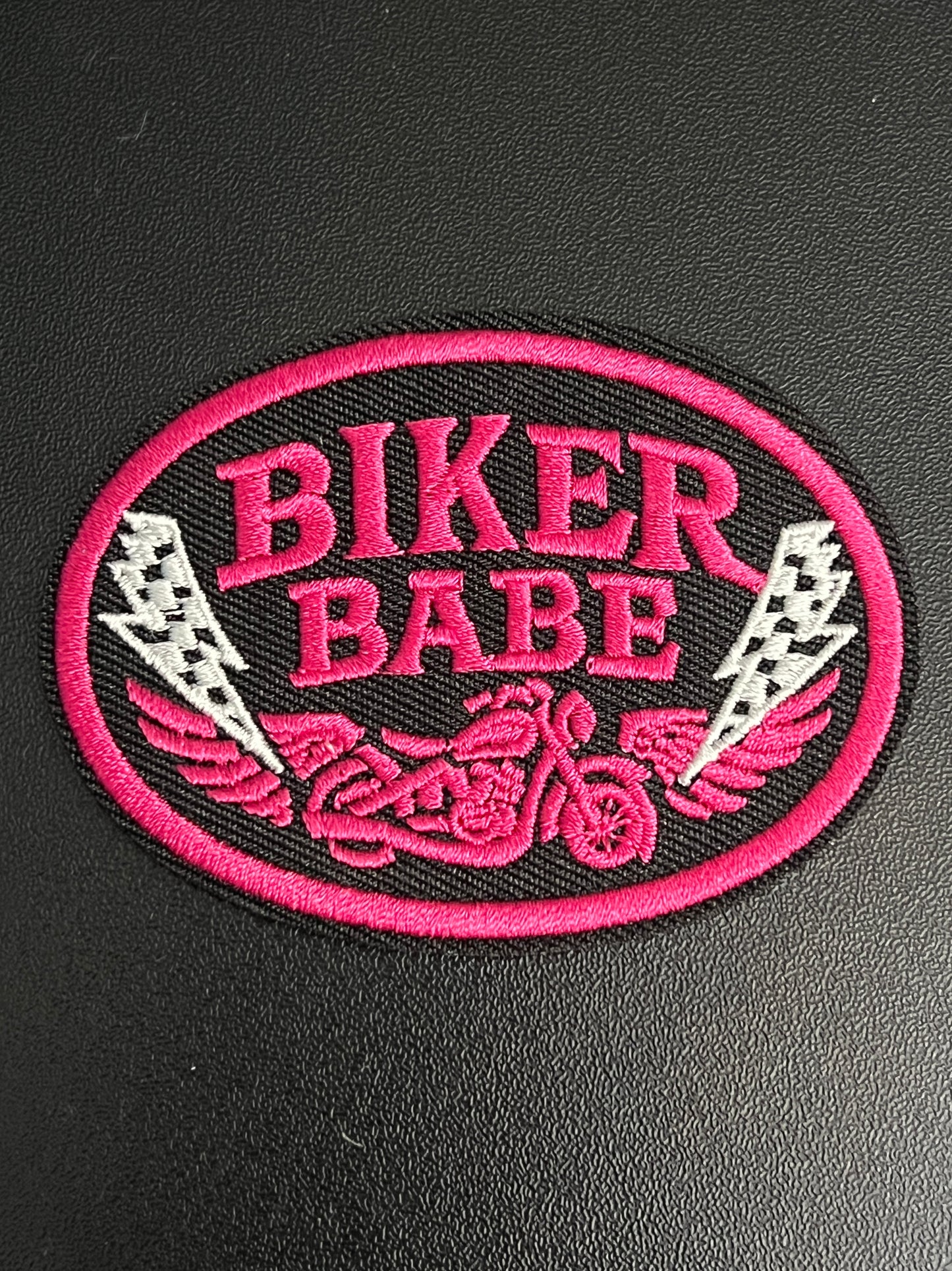 Biker Babe Pink Patch