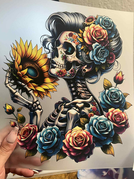 Rose Lady Skellie DTF