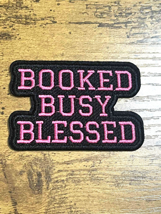 Booked Busy Blessed Hat Patch