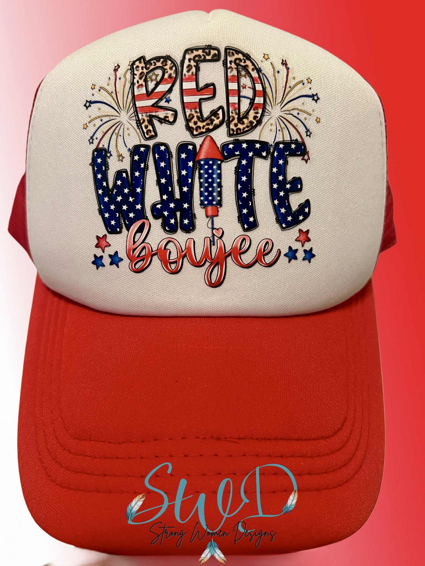 Red White & Boujee Trucker Hat