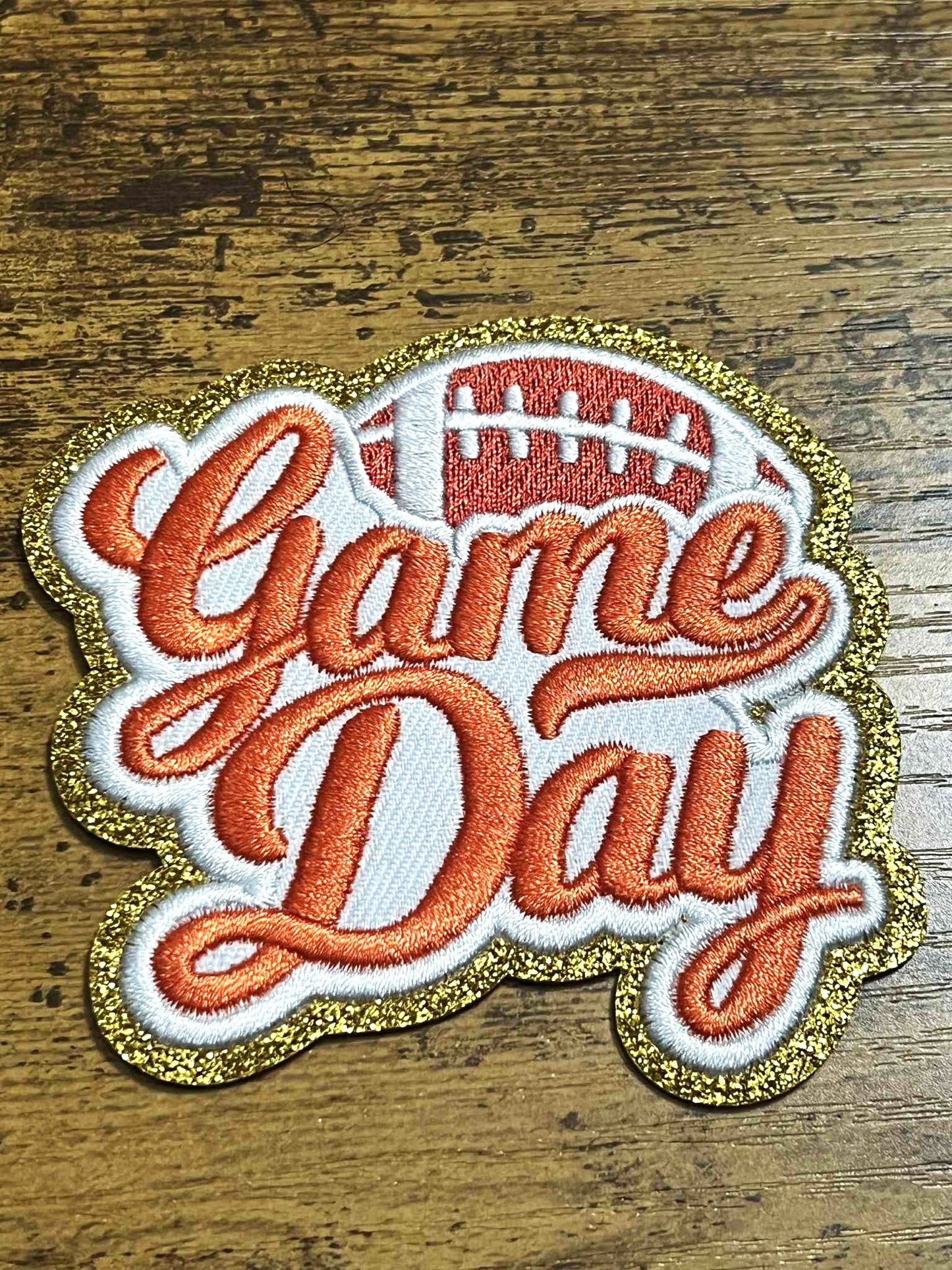 Game Day Football Hat Patch