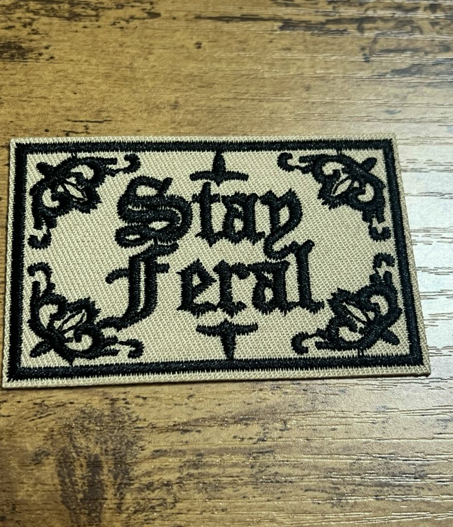 Stay Feral Hat Patch
