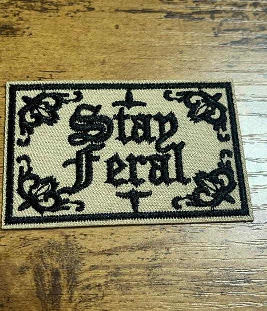 Stay Feral Hat Patch