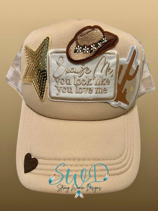 Excuse Me You Look Like You Me Trucker Hat