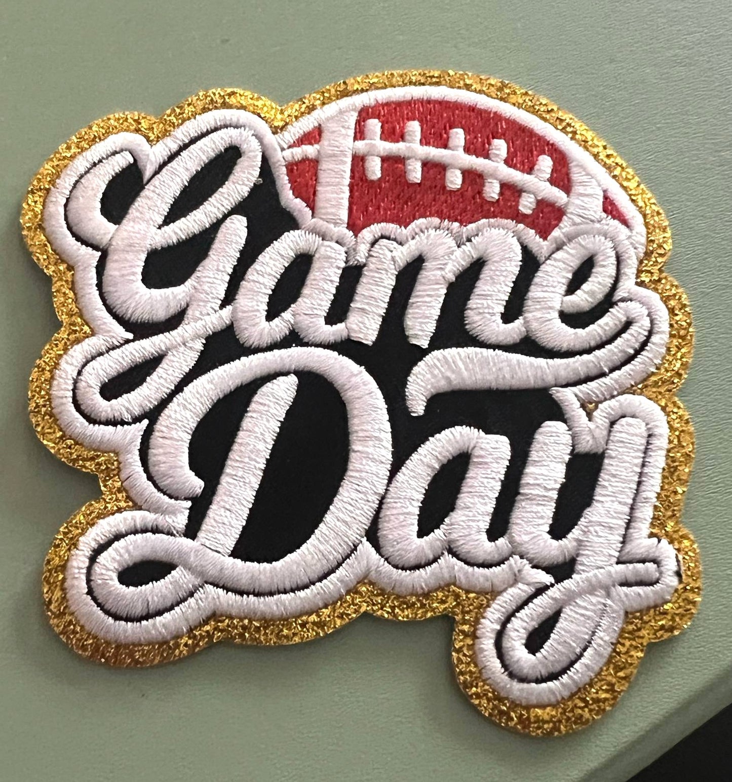 Game Day Football Hat Patch