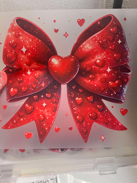 Red Valentine's Bow DTF