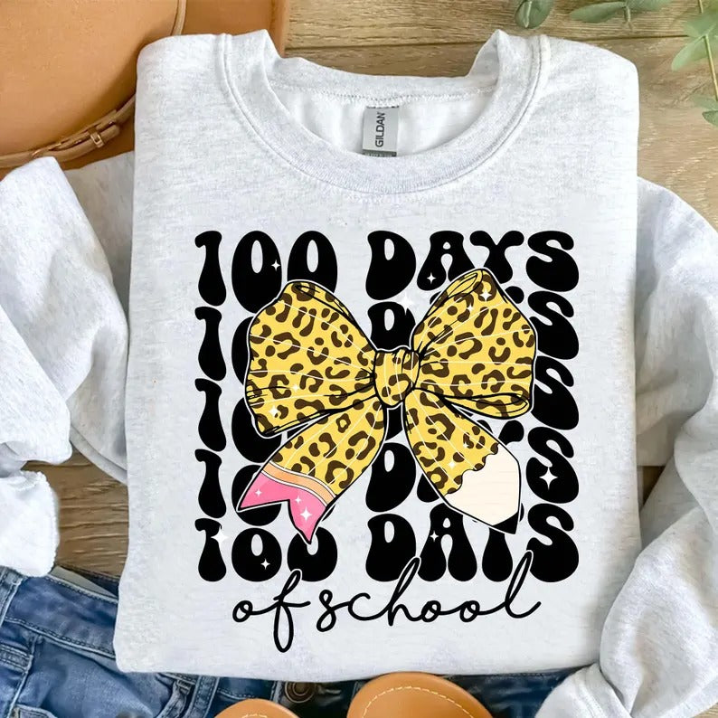 Youth 100 Days Bow DTF