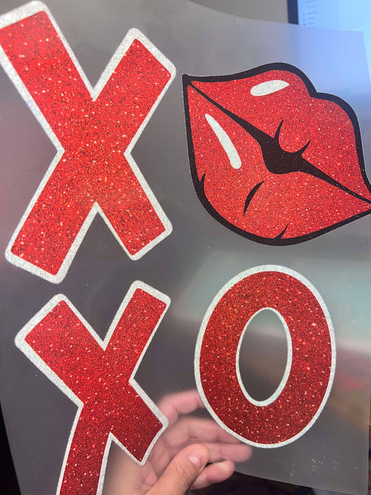 XOXO Glitter Clear Film Screen