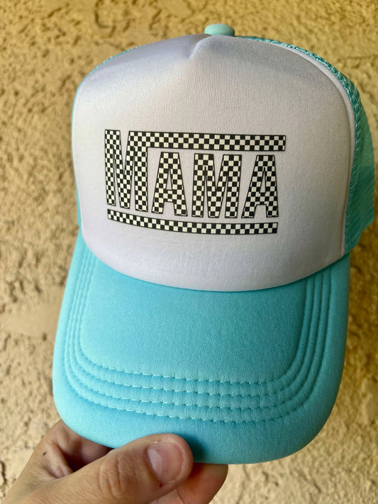 Baby Blue MAMA Trucker Hat