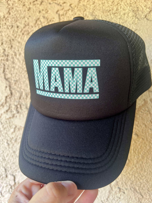 Black MAMA Trucker Hat