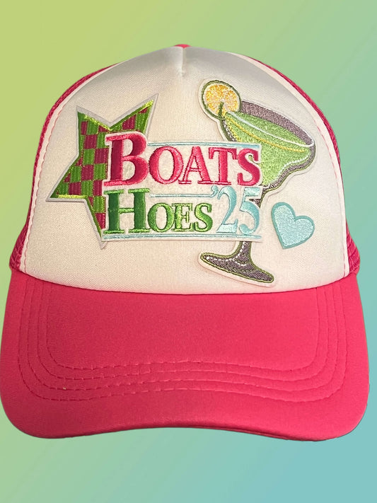 Pink Boats & Hoes Trucker Hat
