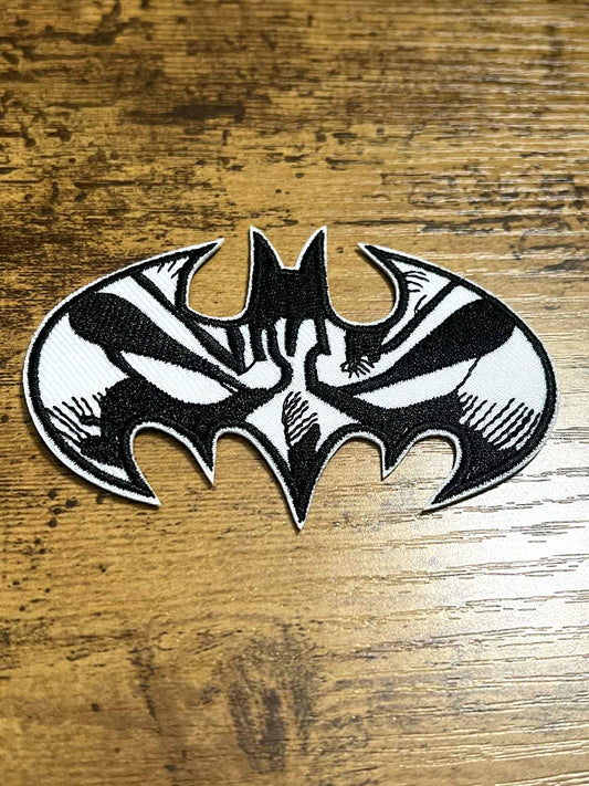 Black and White BMan Hat Patch