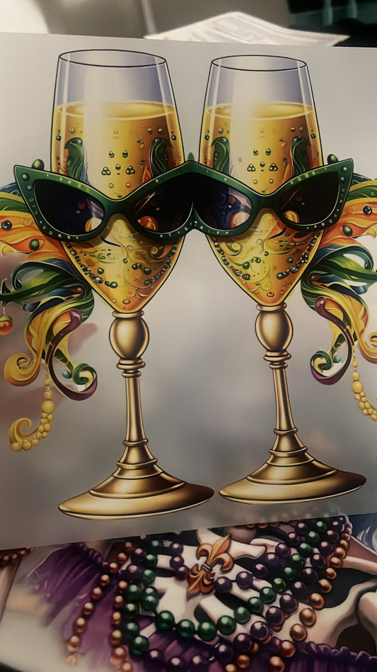 Mardi Gras Flutes DTF