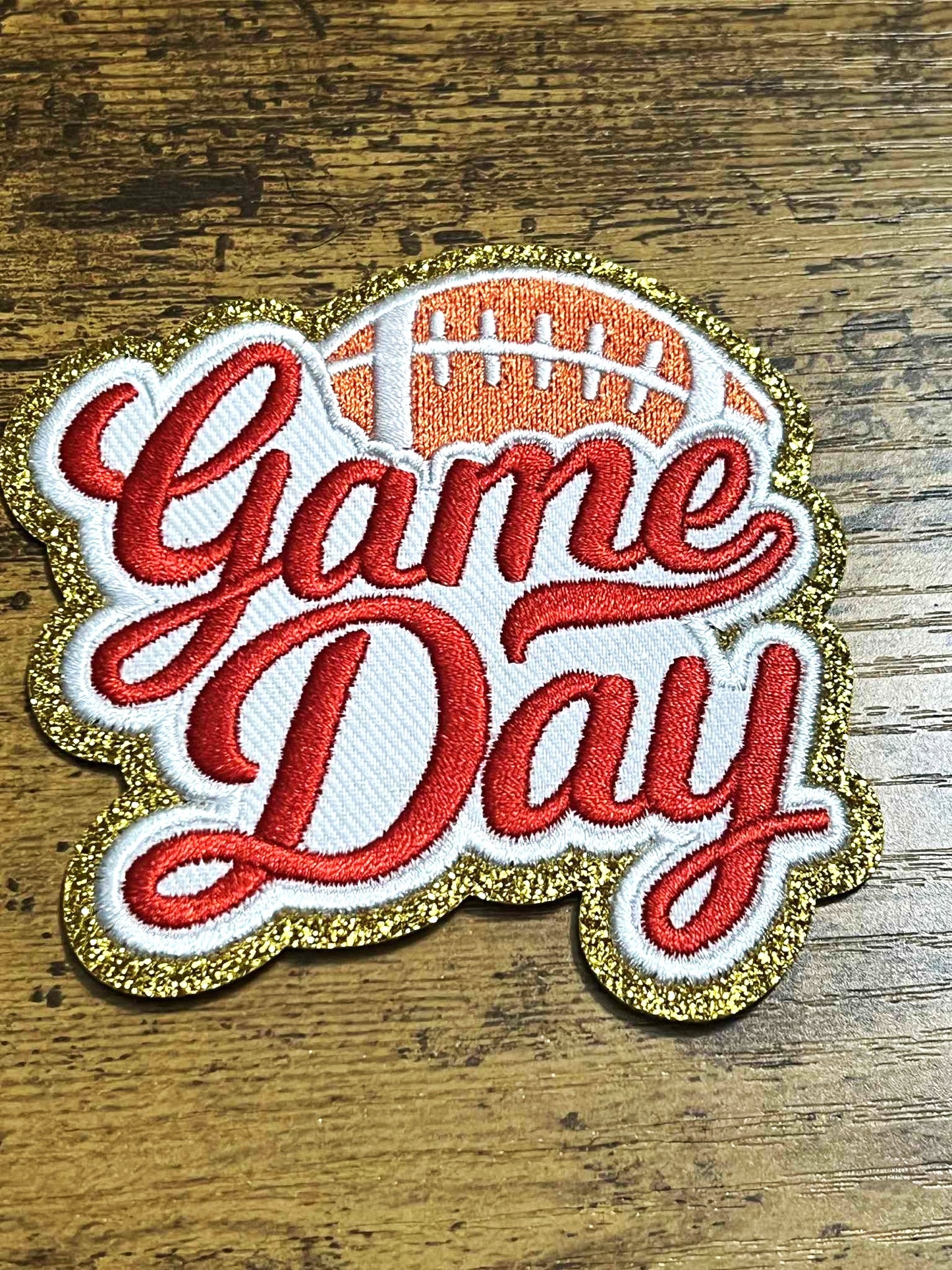 Game Day Football Hat Patch