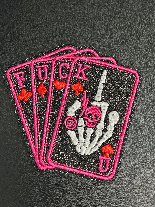F U Cards Glitter Patch