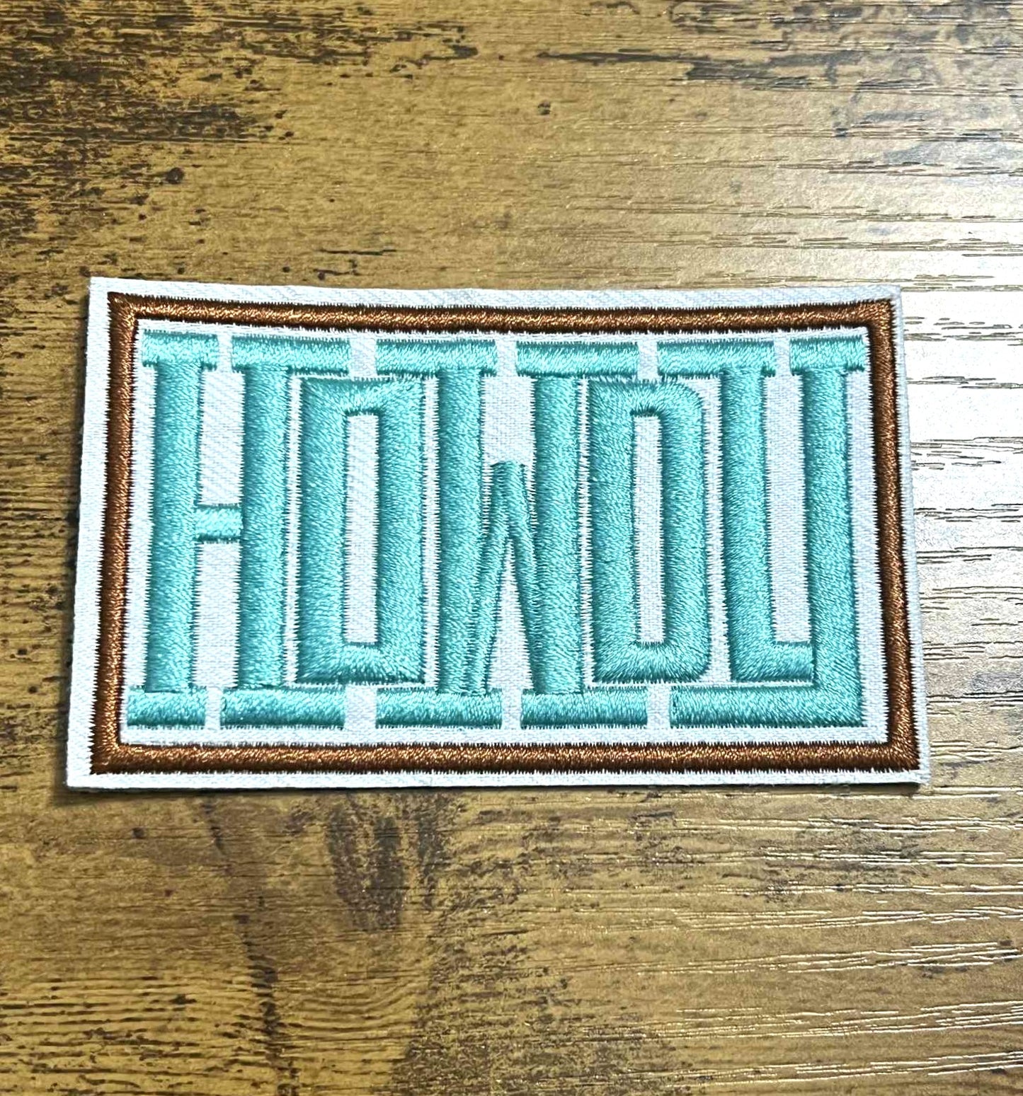 HOWDY Hat Patch