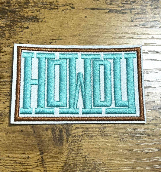 HOWDY Hat Patch