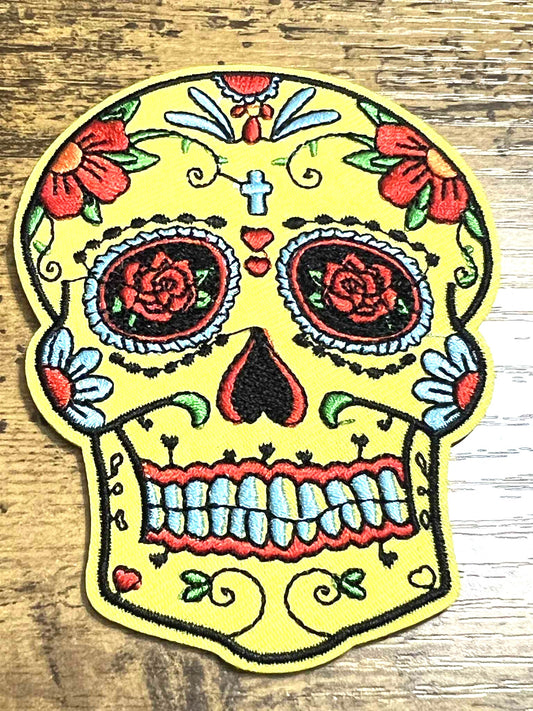 4" Sugar Skull Patches