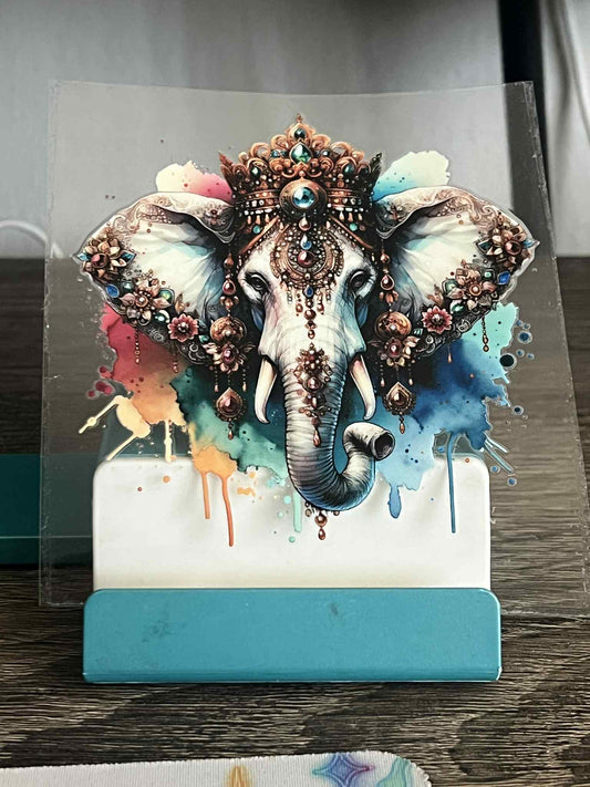 Painted Elephant Decal