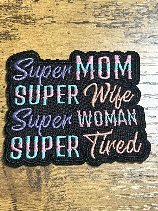Super Mom Hat Patch