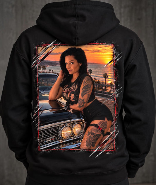 Pin Up Beach Hoodie