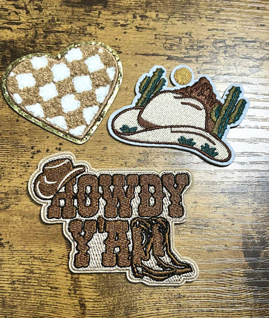Howdy Y'all Hat Patch Bundle