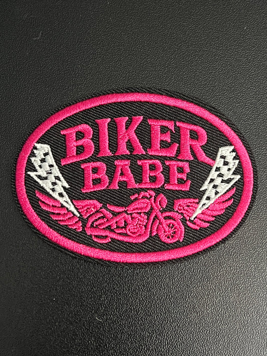 Biker Babe Pink Patch