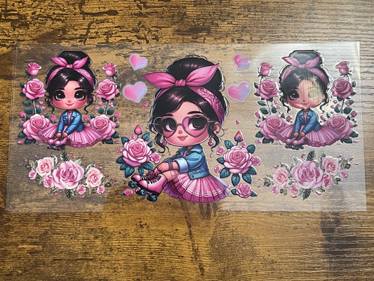 Little Latina Roller Skater Wrap
