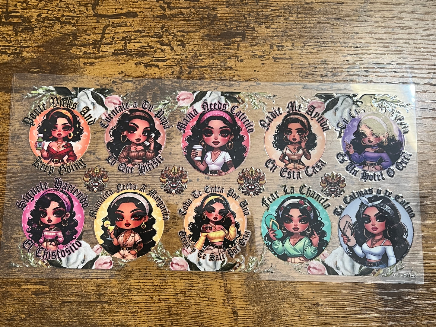 Latina Ladies Collage Wrap