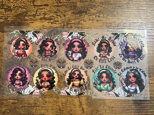 Latina Ladies Collage Wrap
