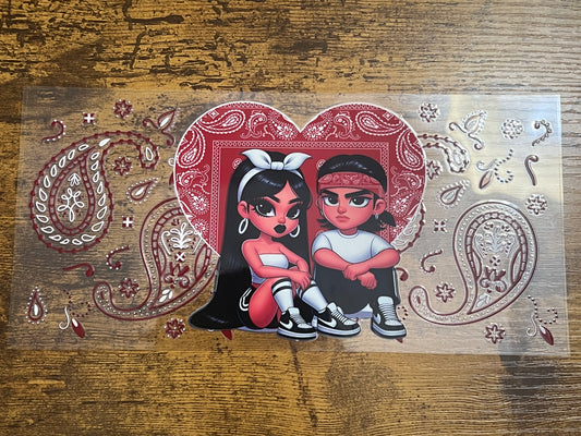 Red Bandana Lovers Wrap