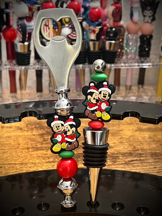 M&M Bottle Opener and Wine Topper Set
