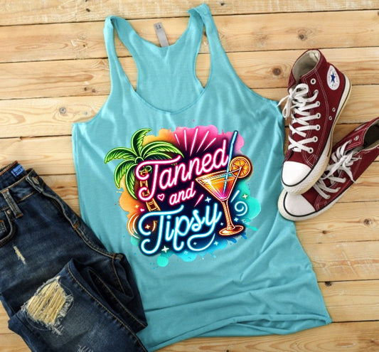 Tanned and Tipsy DTF