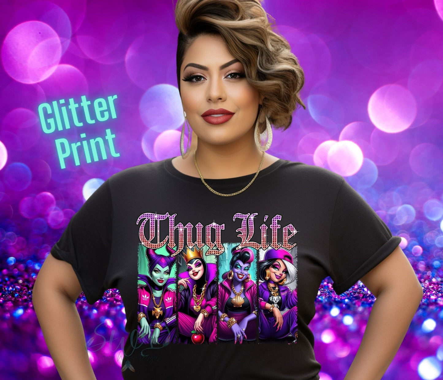 Thug Life Glitter DTF