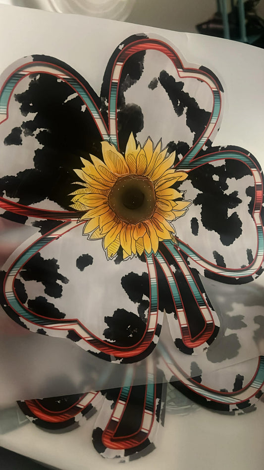 Cowhide Shamrock DTF