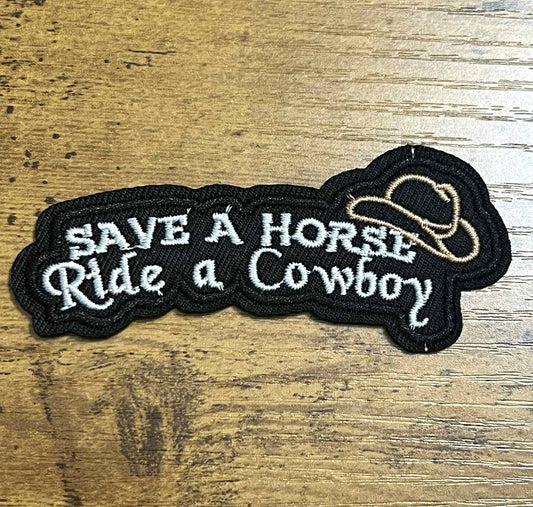 Ride a Cowboy Hat Patch