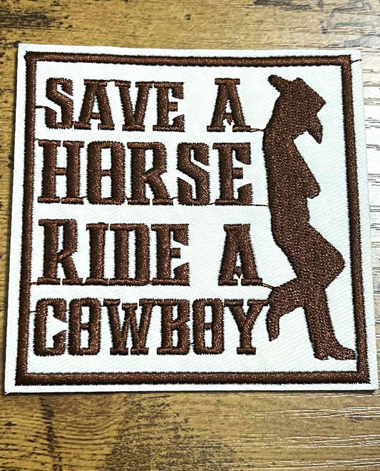 Save A Horse Hat Patch