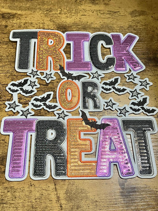 Sequin Trick or Treat Big Patch