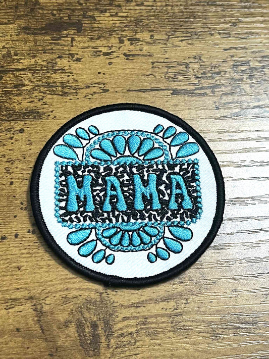 Turquoise MAMA Hat Patch